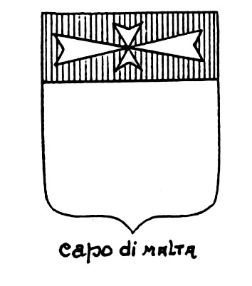 Imagem do termo heráldico: Capo di Malta